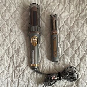 Professional Hair Styling Set - Gray and Gold